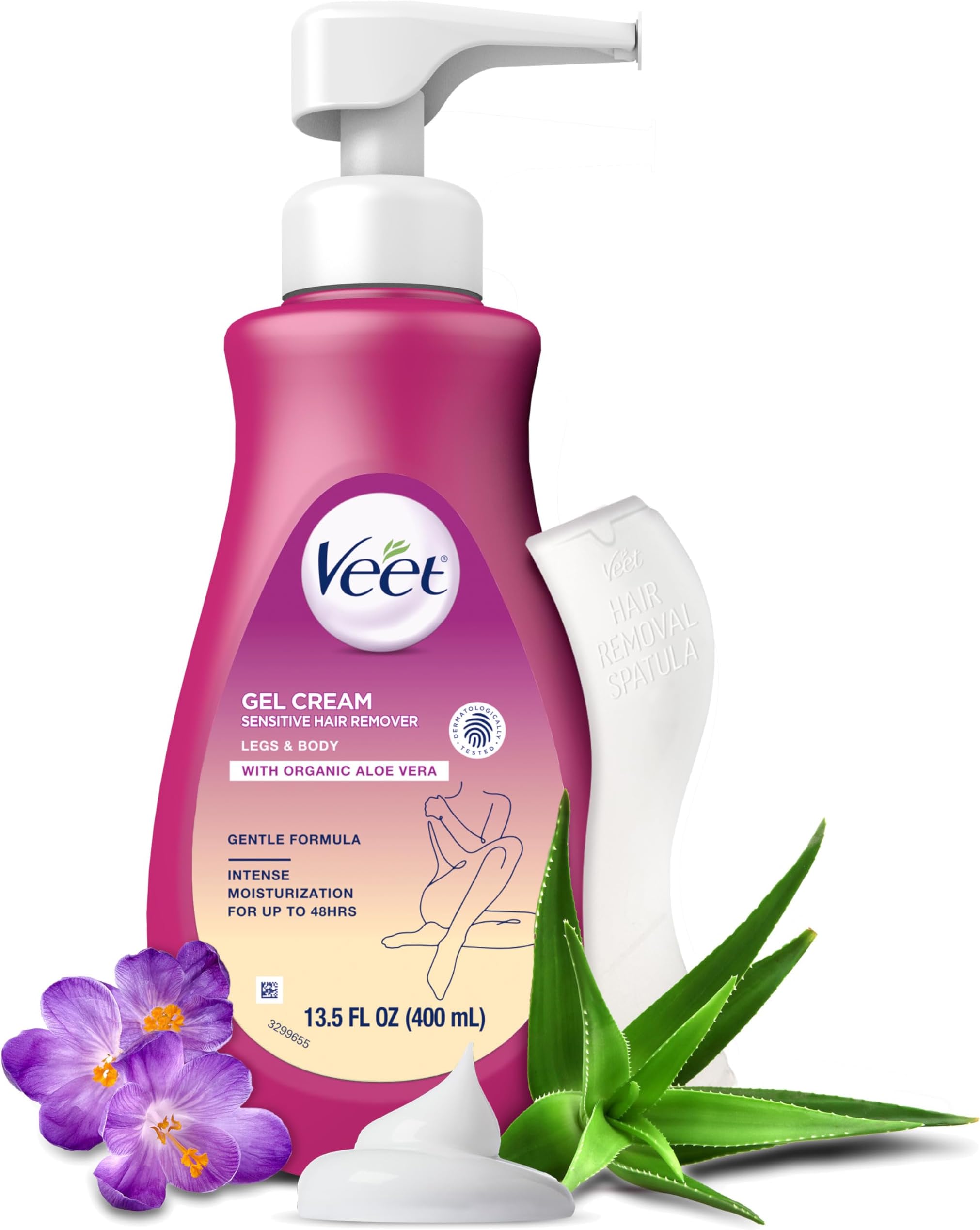 VEET. Hair Removal Gel Cream Pump: Sensitive Formula (Parallel Import Product)
