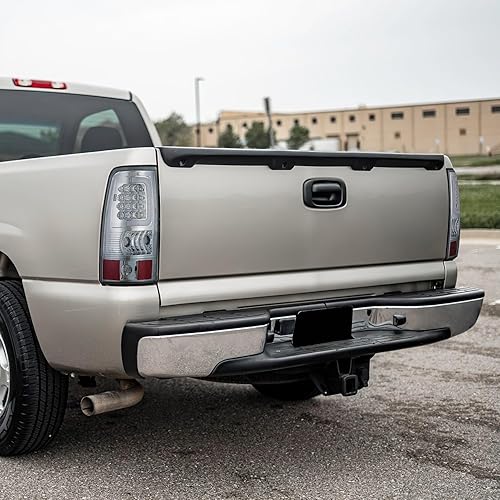 Miniatura 8 de DNA MOTORING TL-CSIL03-LED-3D-CH-CL Conjunto de luz trasera LED 3D para lado del conductor y del pasajero compatible con Silverado 03-06  07 Sierra