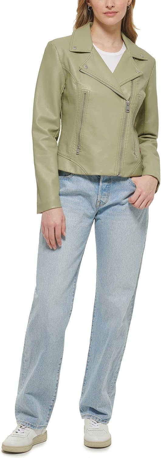 Levi's womens Vegan Leather 538 Moto Jacket (Regular & Plus Size) - Image 3