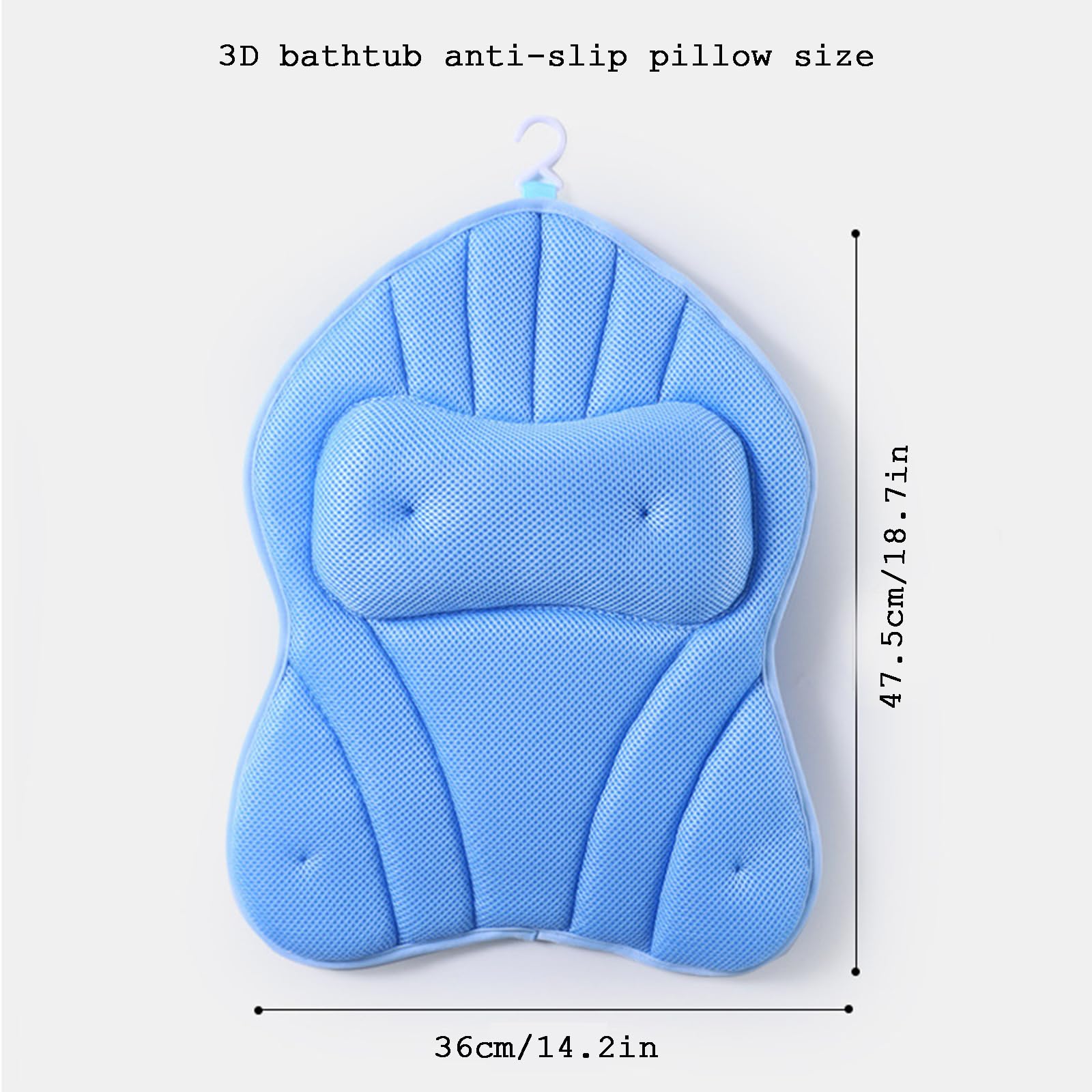 Zestaw Poduszek Kąpielowych i Poduszek Kąpielowych do Wanny, Poduszka Zagłówka 3D Air Mesh dla Podparcia Szyi i Pleców, Mocne Przyssawki,Khaki
