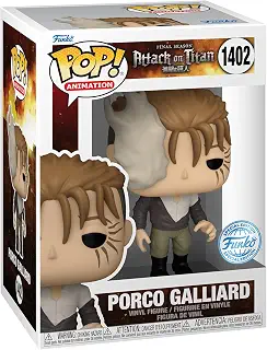 Funko Pop Attack on Titan Porco Galliard #1402 Pop Special Edition - Anime Merch