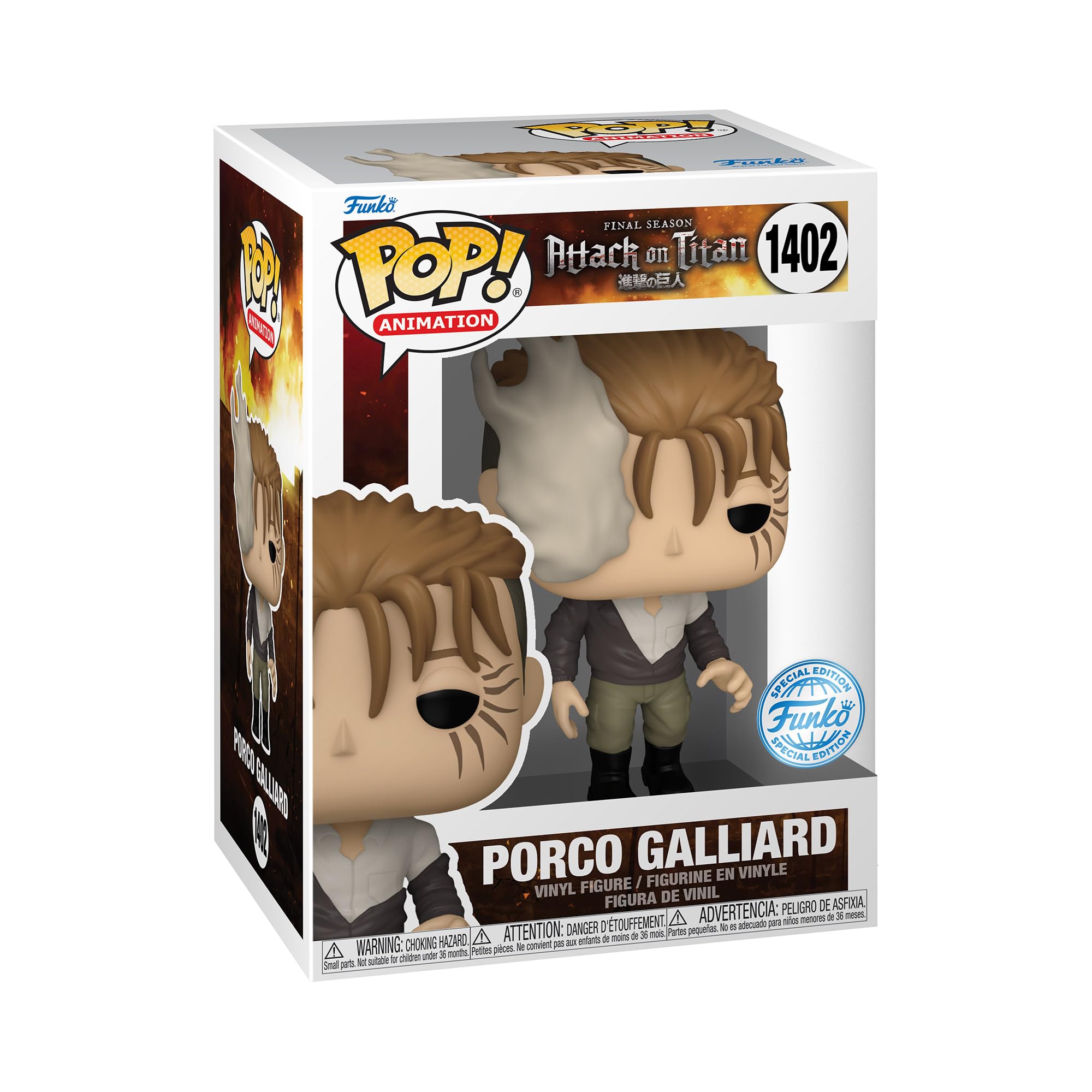 Funko Pop! Animation: Attack on Titan - Porco Galliard - Collectable Vinyl Figure - Gift Idea - Official Merchandise - Toys for Kids & Adults - Anime Fans - Model Figure for Collectors and Display