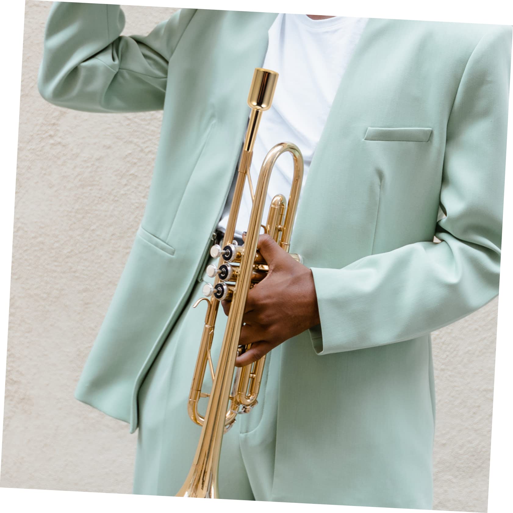 Bocchino per Tromba Placcato Oro 3c Accessorio Musicale Finitura Duratura e Sensazione per Professionisti e Principianti