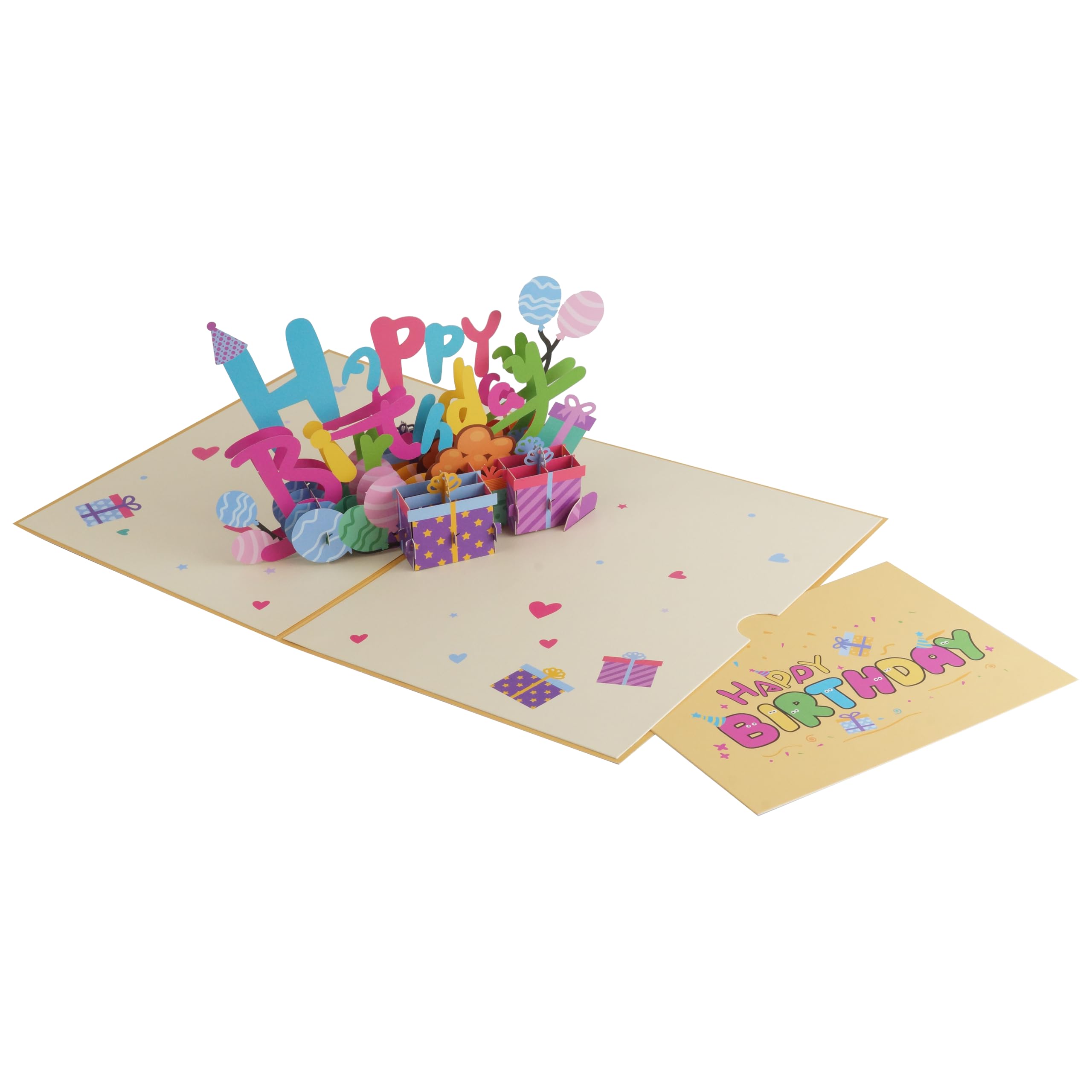 Amazon | prendre バースデーカード メッセージ 誕生日 カード 3D 立体