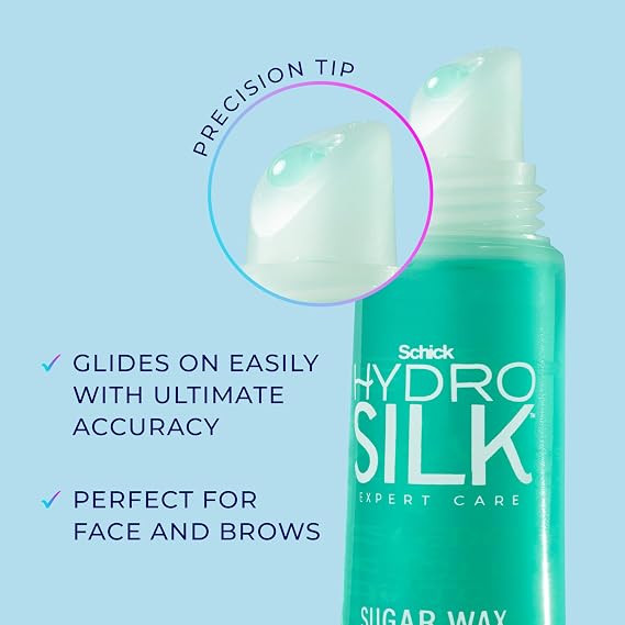 Schick Hydro Silk Sugar Wax Wand for Eyebrows & Lip, 0.7 oz