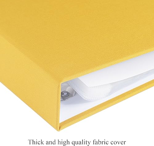 Miniatura 2 de 1DOT2 Álbum de fotos grande de 12 x 12 pulgadas con 3 anillos para manualidades, con 30 fundas de plástico, 60 páginas y cubierta de tela para