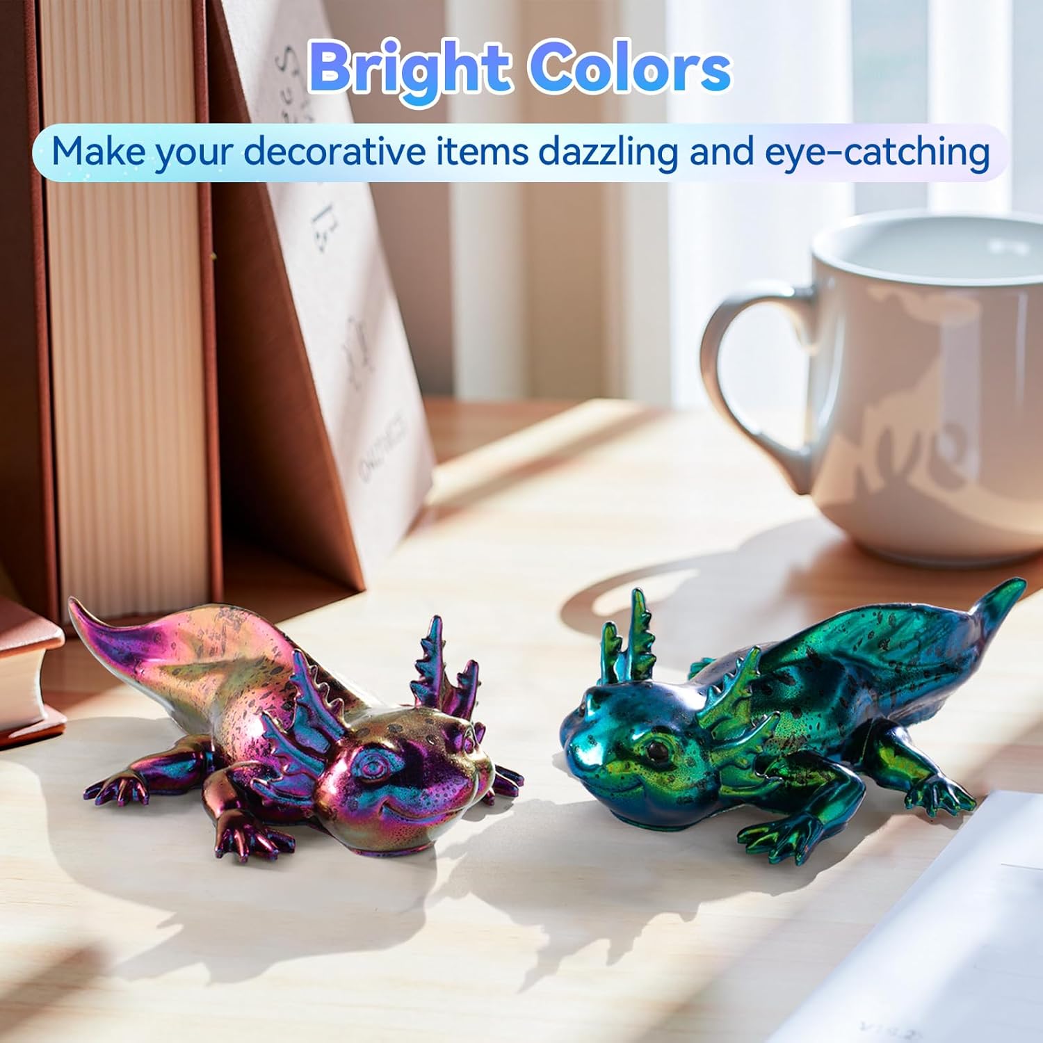 LET'S RESIN Chameleon Flakes, Resin Supplies -Intense Color Shift Pigment Powder for Resin Molds/Tumblers, Chrome Powder Pigment for Christmas Nail Art/Paint/Soap Making - Image 5