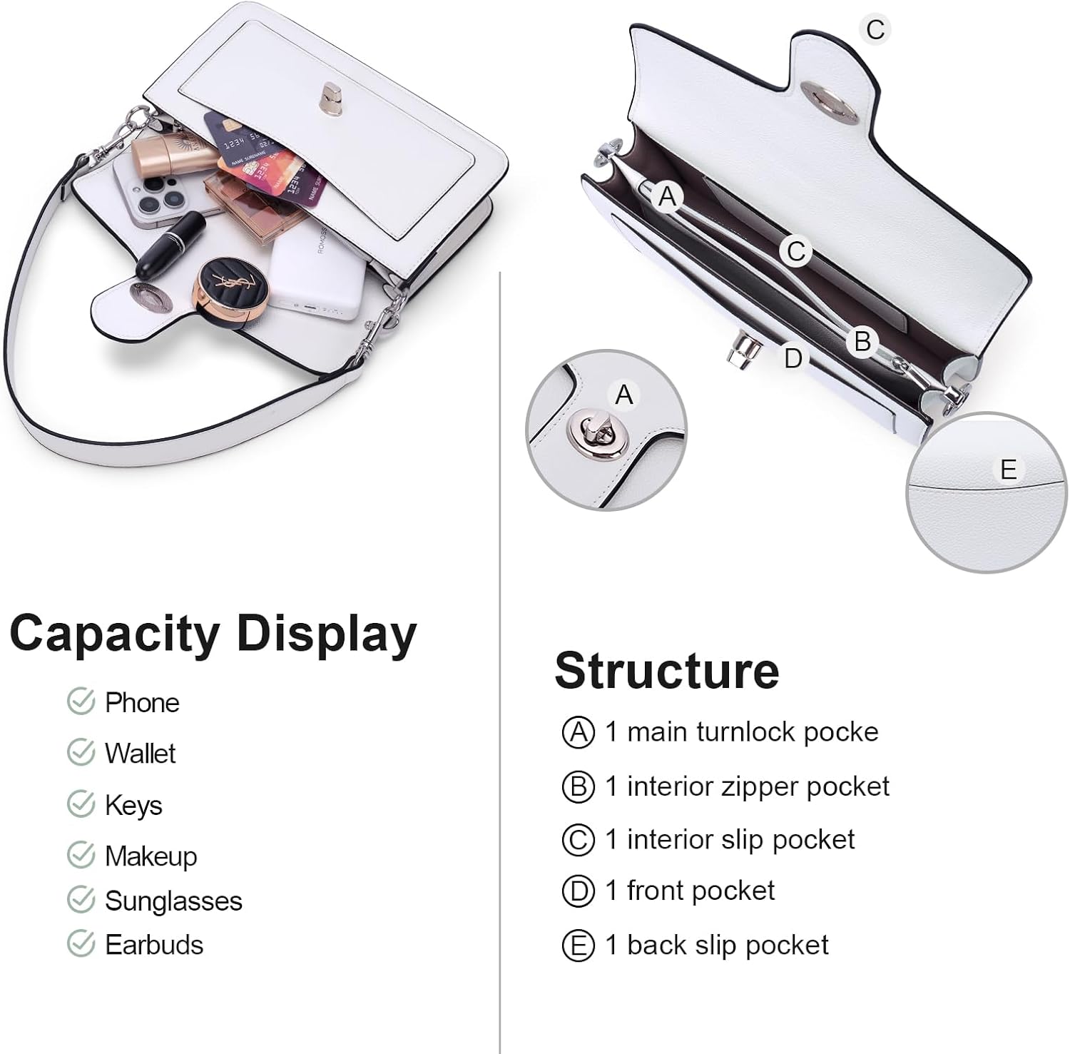 Purses for Women Trendy Crossbody Bags Leather Designer Handbags Travel Shoulder Cherry Bags Charm with 2 Straps - Image 4