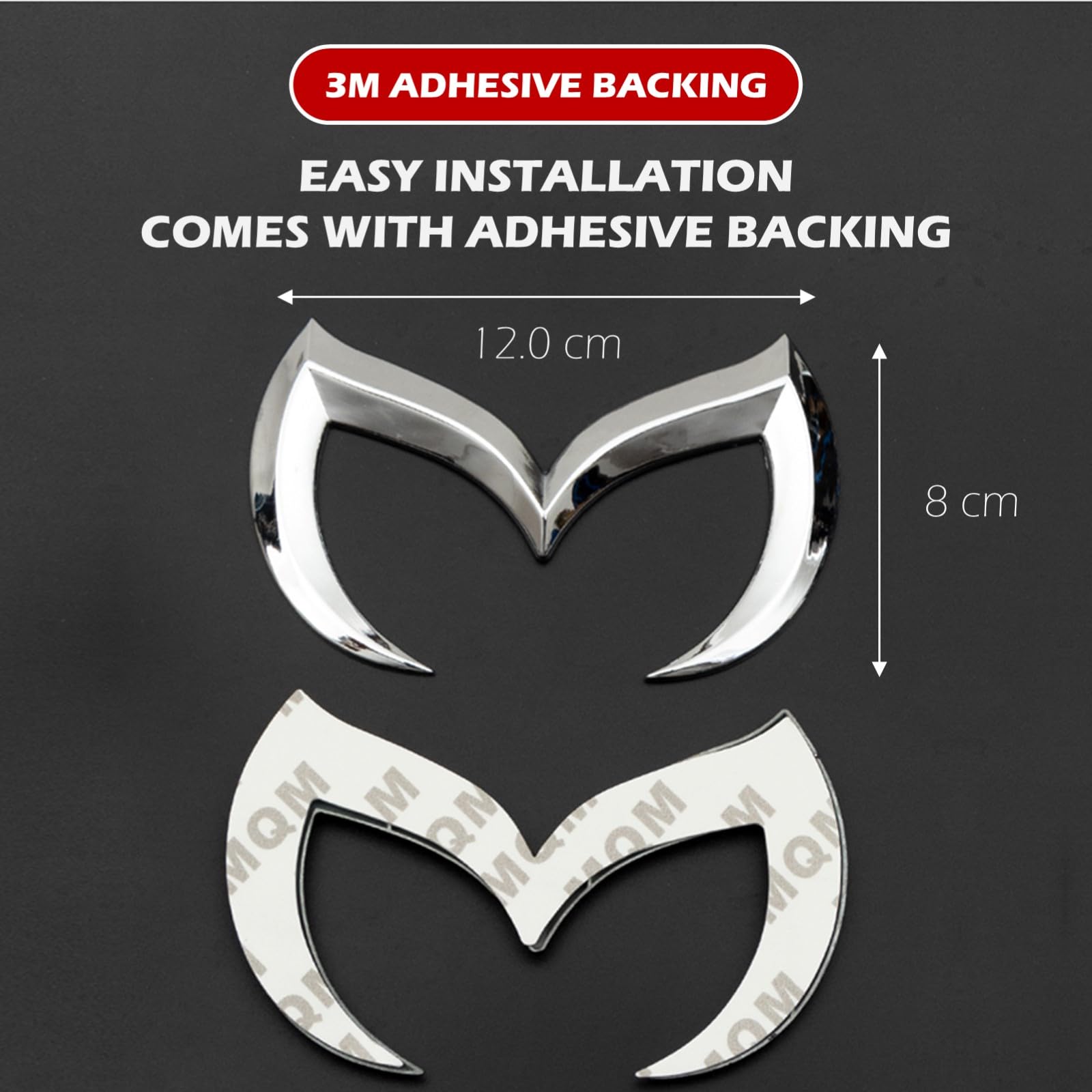Amazon.com: ARKOSKNIGHT Rear Trunk Evil M Emblem Logo Decor Badge 