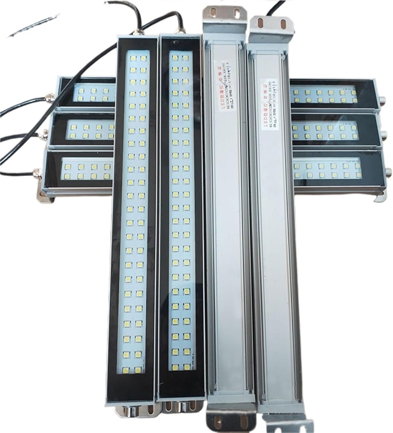 110V/220V LED Engineering Light CNC Machine Workshop Lamps Floodlights Lamp Waterproof IP68(24V 36V,Cold White_40CM)