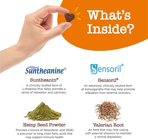 Miniatura 51 de Zesty Paws Calming Chews for Dogs Composure & Relaxation for Everyday Stress & Separation Peanut Butter 90 Count