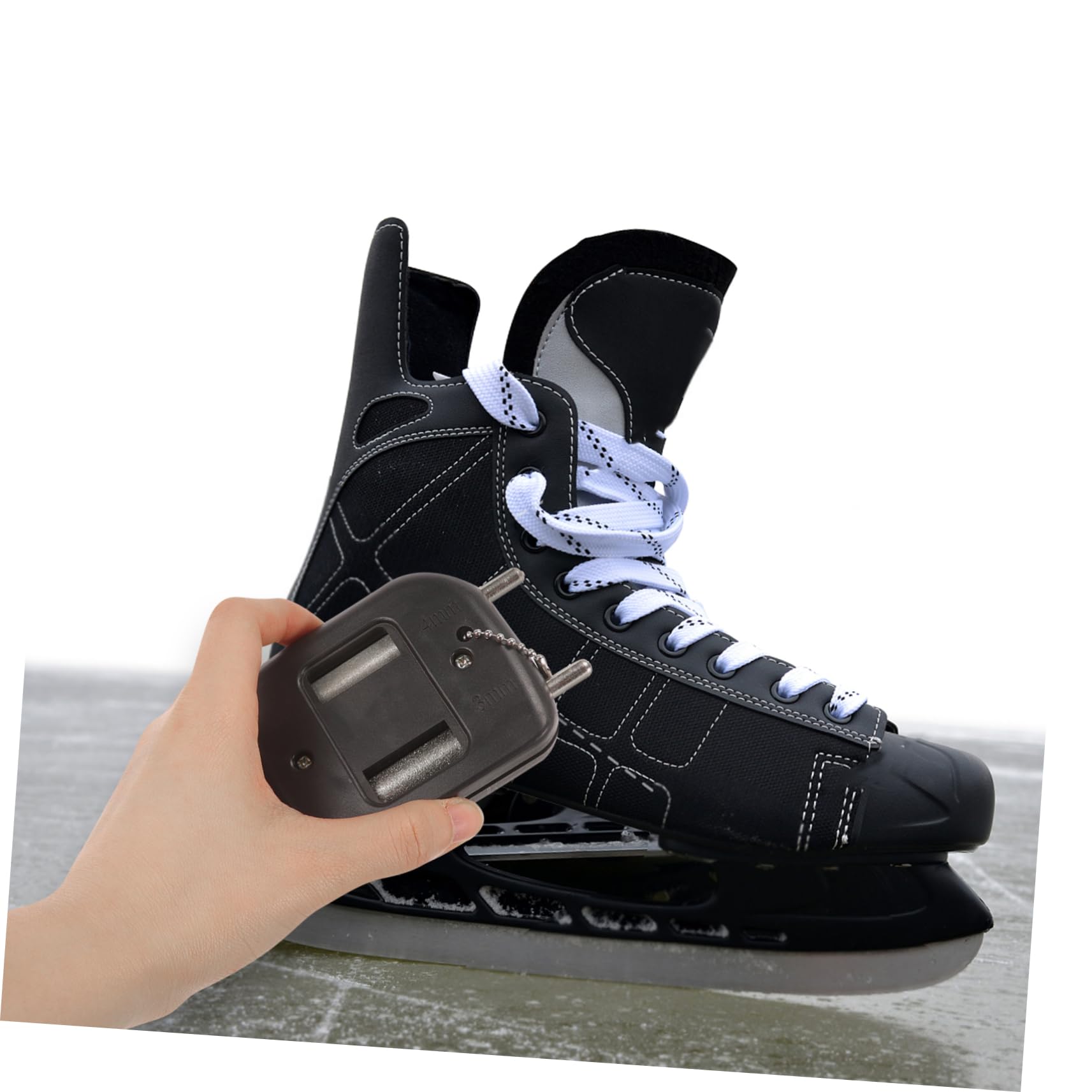 INOOMP Aiguiseur de Lame à Glace affûteur de Patins meule de Skate Pratique Outil aiguiseur de Chaussures à Glace Accessoire Chaussures de Skate Multifonction Patins à Glace Petite Lame