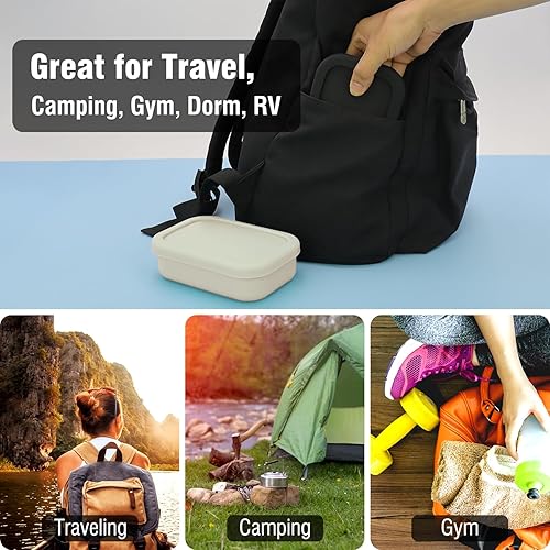 Miniatura 8 de Funda de jabón de viaje mejorada a prueba de fugas con almohadilla de drenaje, contenedor de jabón de silicona para viajes, estuche de viaje para