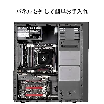 SilverStone PRECISIONシリーズ コンパクトATXケース ブラック SST-PS13B 日本正規代理店品 ggw725x Amazon | SilverStone PRECISIONシリーズ コンパクトATXケース