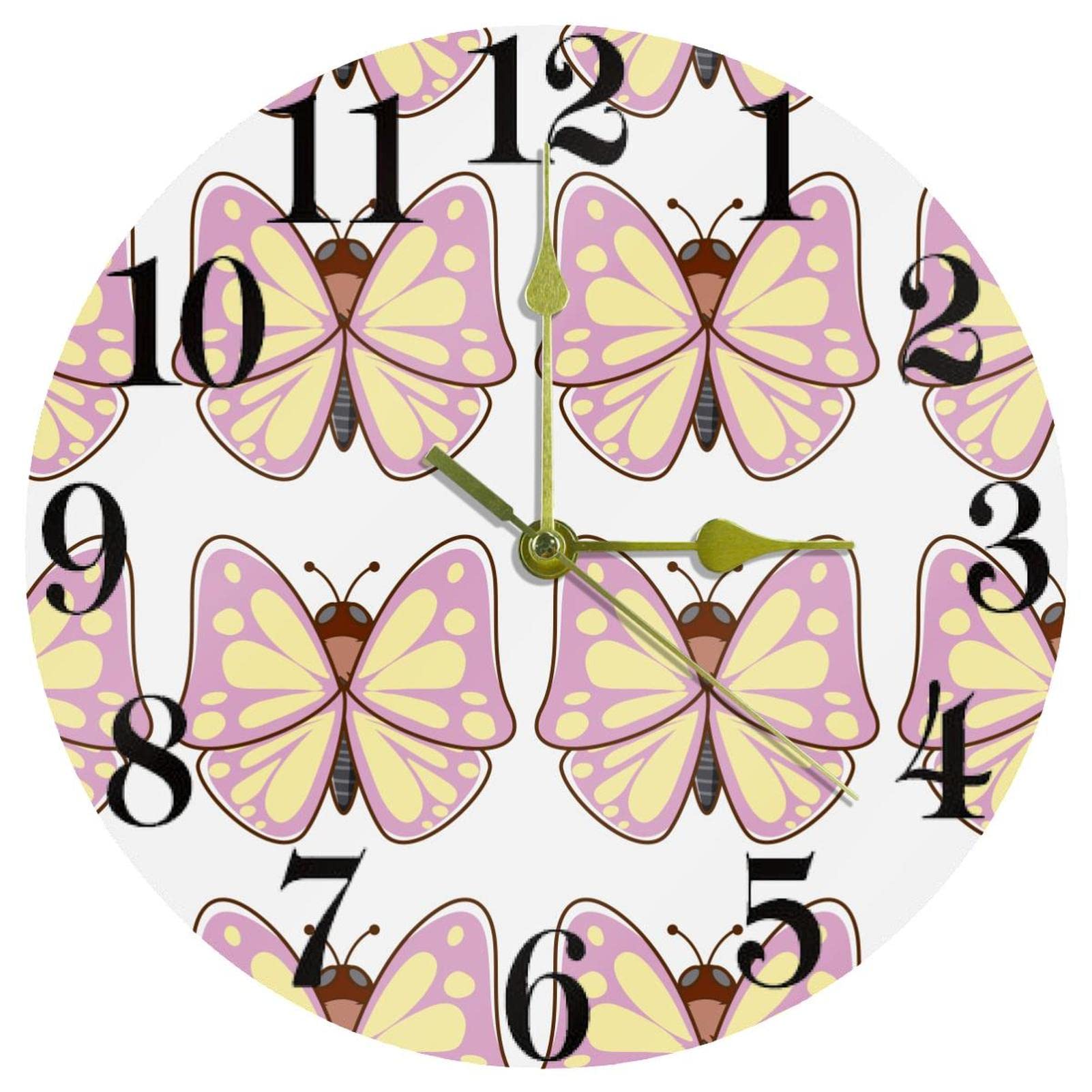 Horloge murale papillon silencieuse finie le bruit du tic-tac chez soi