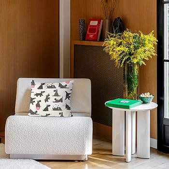 Amazon.co.jp: 犬柄 ペット柄 クッションカバー 4枚セット