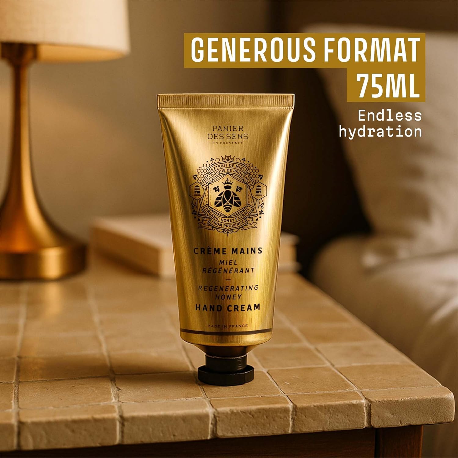 Panier des Sens Honey Hand Cream - Nourishing Shea Butter Hand Cream for Dry Cracked Hands 97% Natural Ingredients - Dermatologically Tested Hand Lotion for Woman Made in France, 2.5 fl oz - Image 5