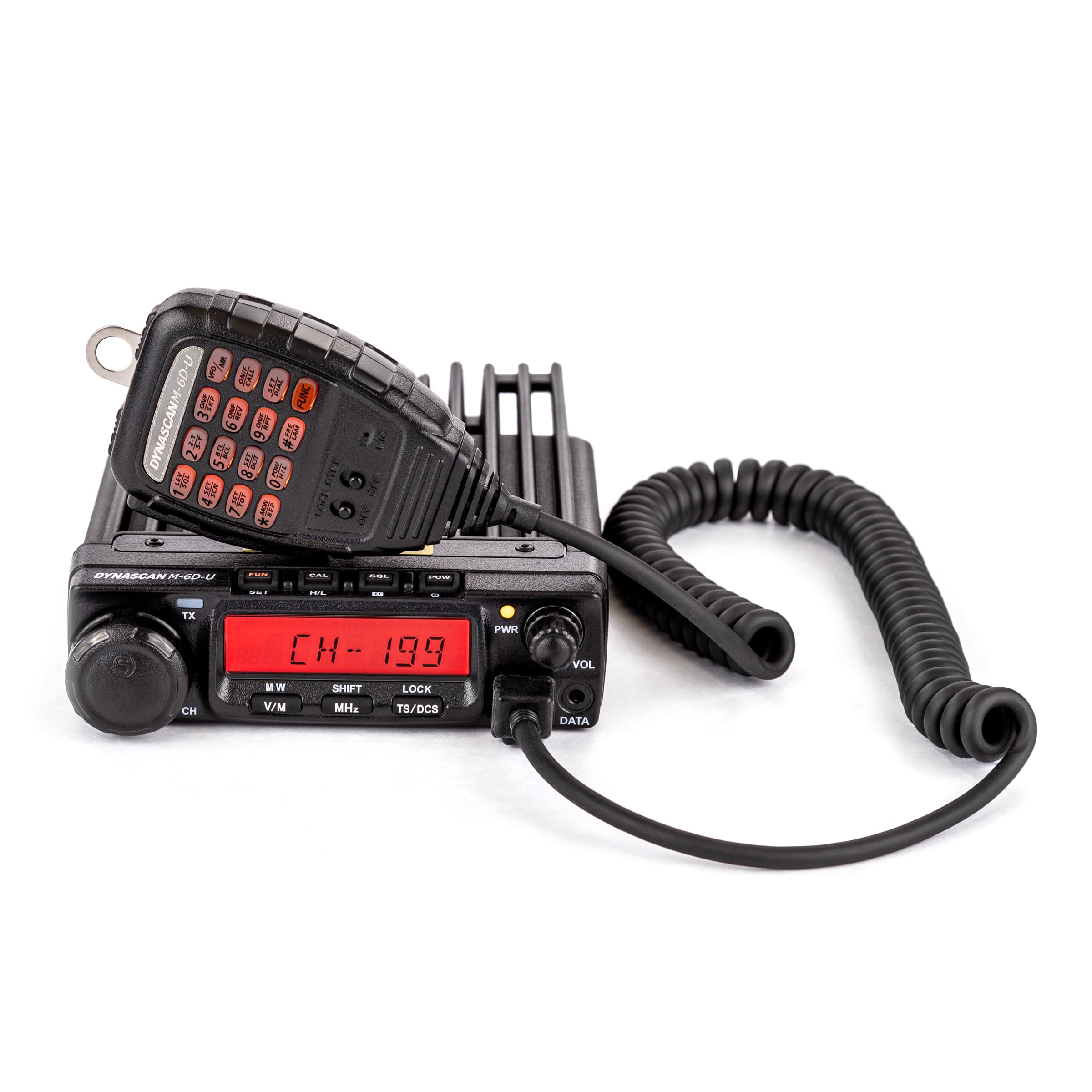 Dynascan M-6D-U Émetteur-Récepteur Mobile UHF Professionnel 440-470 MHz – Haute Puissance 40W, 200 Canaux, Signalisation 5-Tons/ANI, Scrambler et Micro DTMF