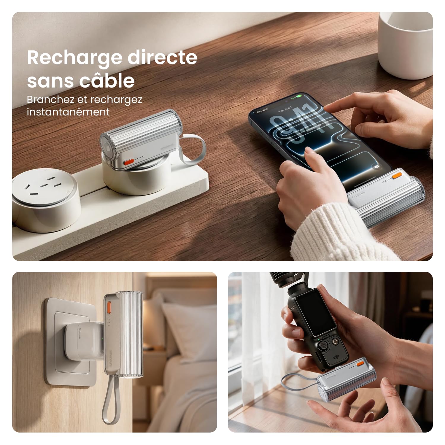SHARGE Flow Mini 2 Go Mini Batterie Externe 5800mAh PD 22,5W Power Bank