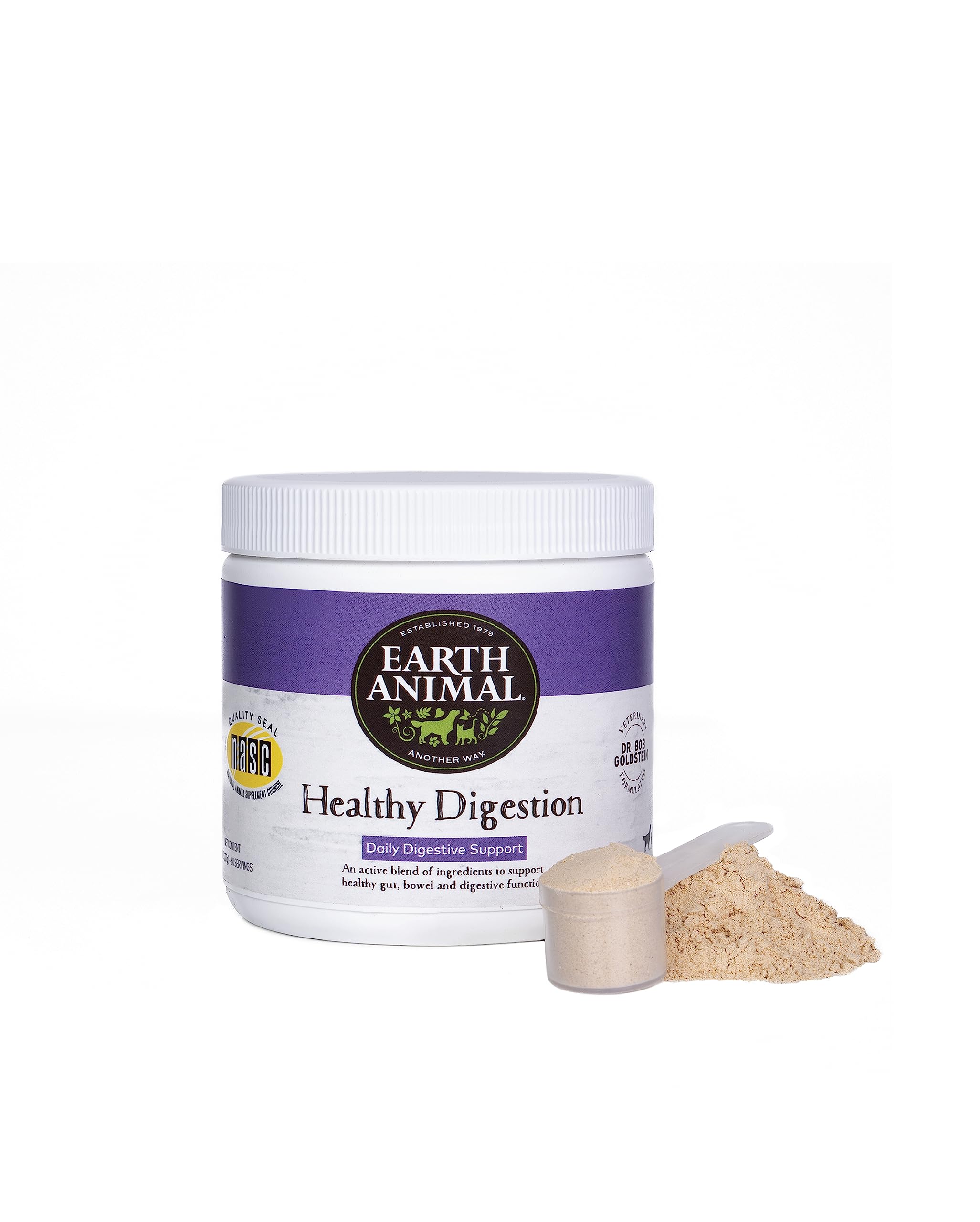 Earth AnimalHealthy Digestion Nutritional Supplement for Dogs & Cats | Made in The USA with Natural Ingredients | 8 oz