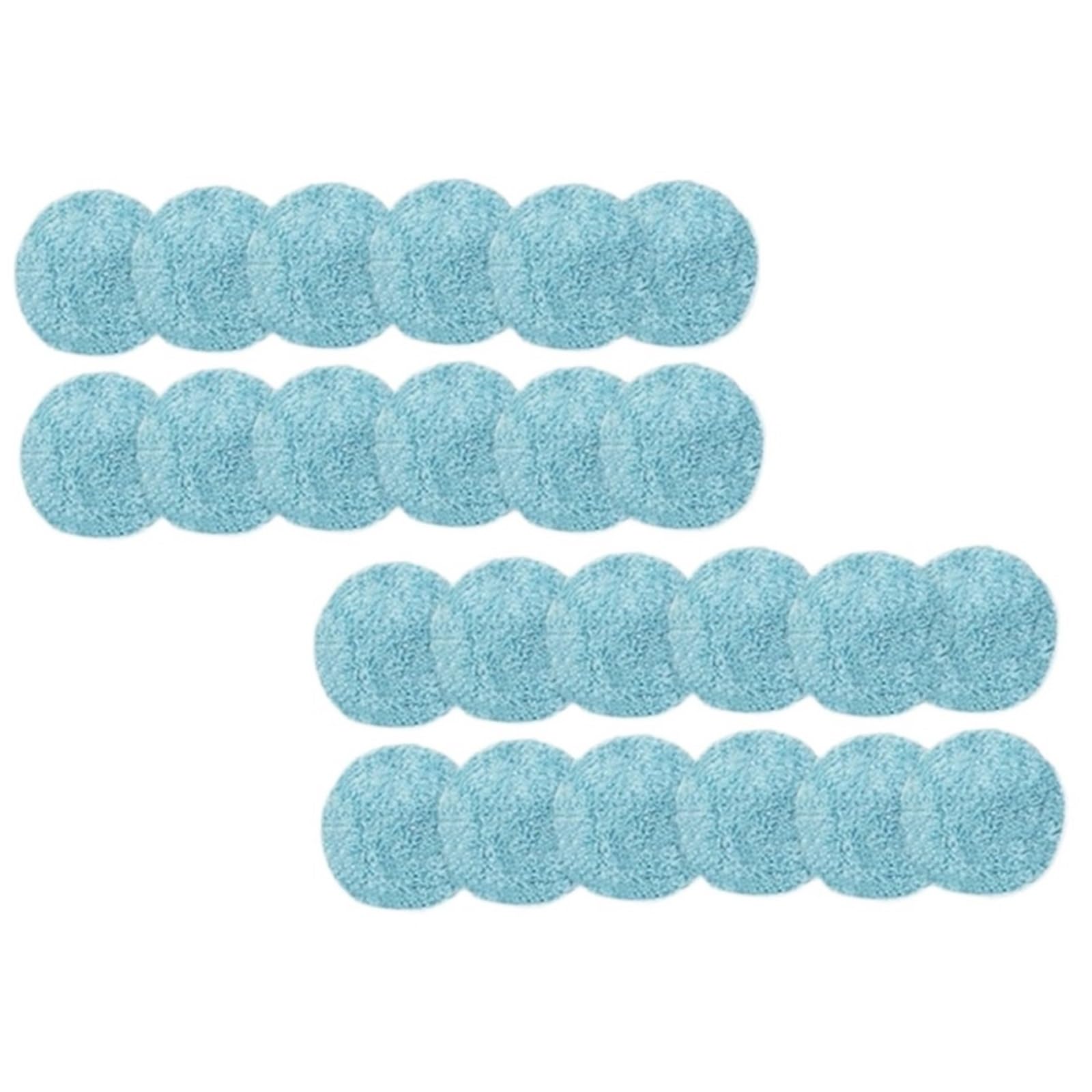 Panno For La Pulizia Dei Vetri Del Robot, Compatibile Con Purerobo, Panno Universale For La Pulizia, Compatibile Con Hobot, Parti For Aspirapolvere Weeper Cloth 188 388(Light Blue Mop 24pcs)