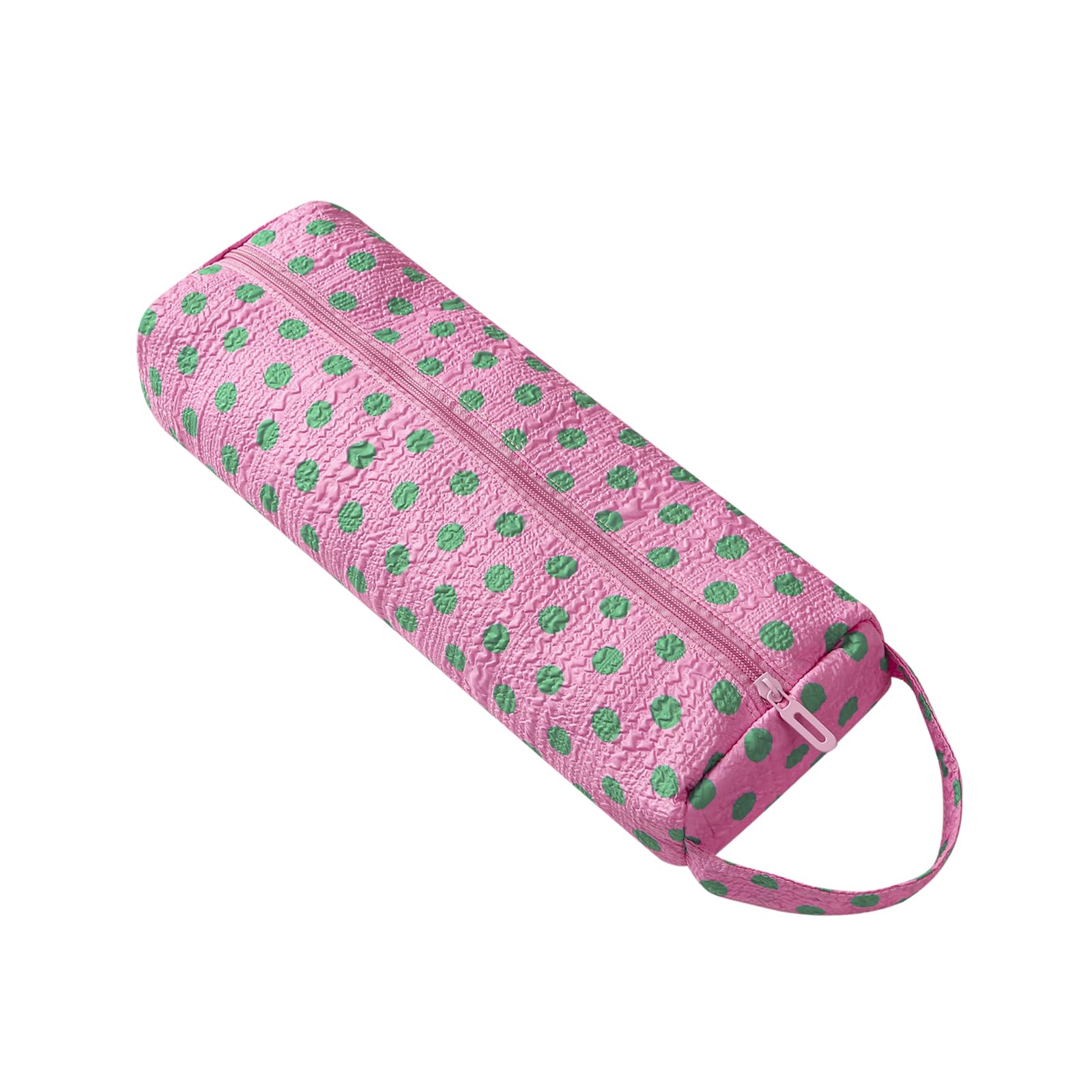 RSRSLEII Polka Dot Hair Tools Travel Bag,Hair Styling Accessories Storage Case for Shark FlexStyle,Dyson Airwrap Hair Dryer,Curling Iron,Straightener,Revlon Hair Tools,Portable&amp;Foldable(22Pink&amp;Green)