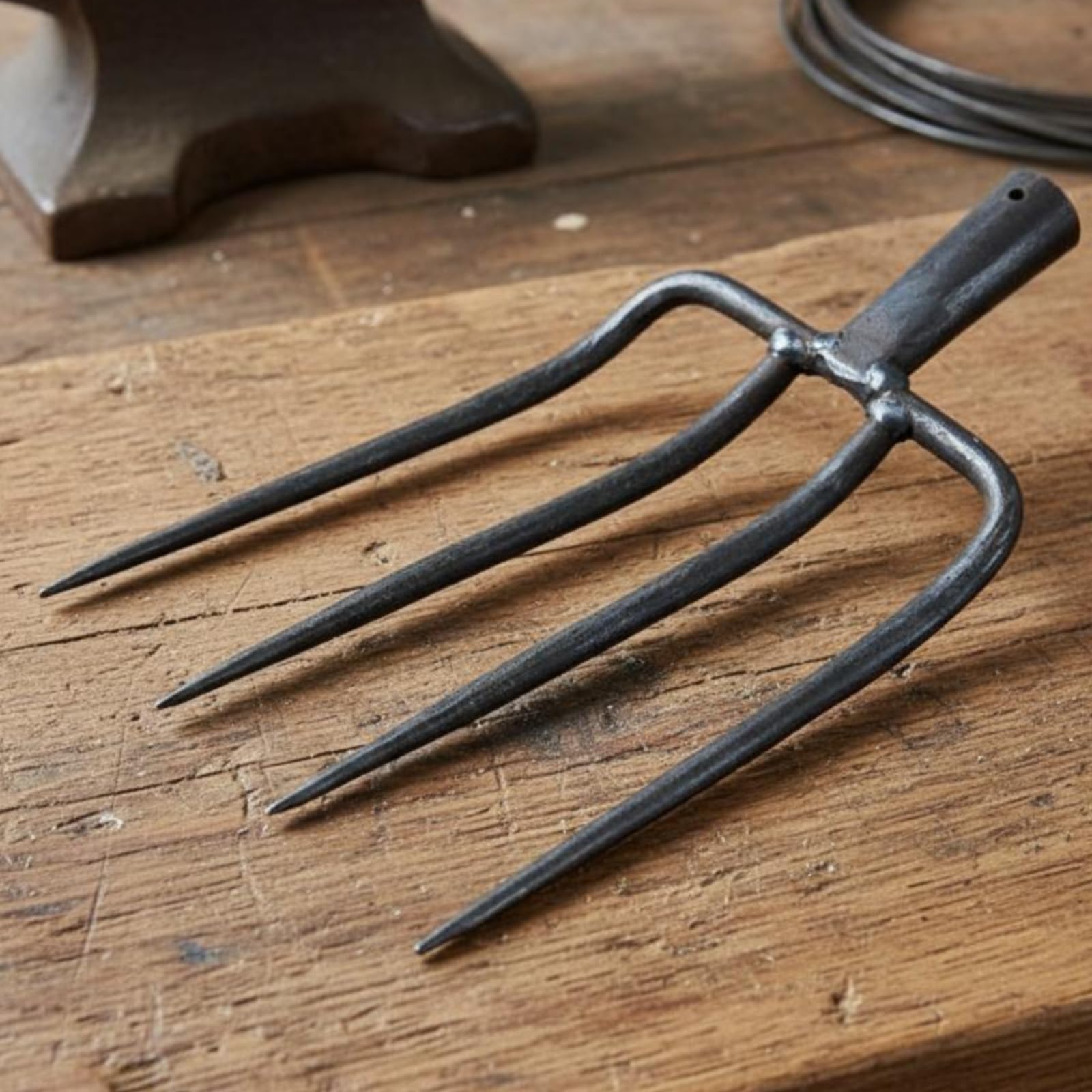 Grabegabel Manuelle Erdengabel Bodenlüfter Gartengerät mit Robustem Stiel Und Ergonomischem Holzgriff für Geeignete Beetvorbereitung Pflanzenpflege Umgraben Belüften