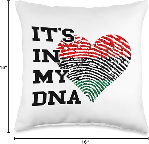 Miniatura 4 de Pan African Pride Black History Pan African UNIA Heart in My DNA - Almohada de bandera de liberación negra, 16 x 16 pulgadas, multicolor