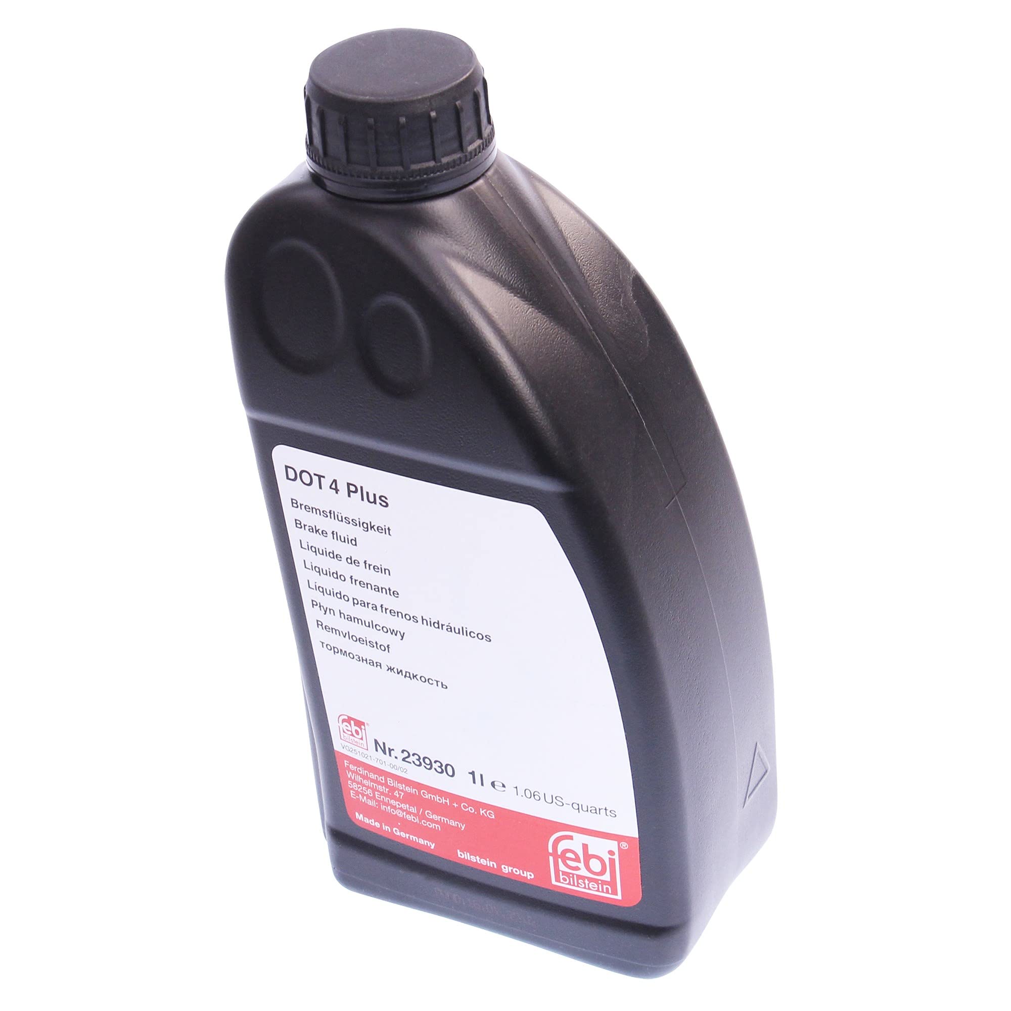 febi bilstein 23930 liquido freni DOT 4 Plus, 1 litro | ABARTH, ALFA ROMEO, AUDI, BMW, CHEVROLET, CITROËN, DACIA, DAEWOO, DAIHATSU, FIAT, FORD, FORD, HONDA, HYUNDAI, ISUZU, JAGUAR, JEEP, KIA, LANCIA,