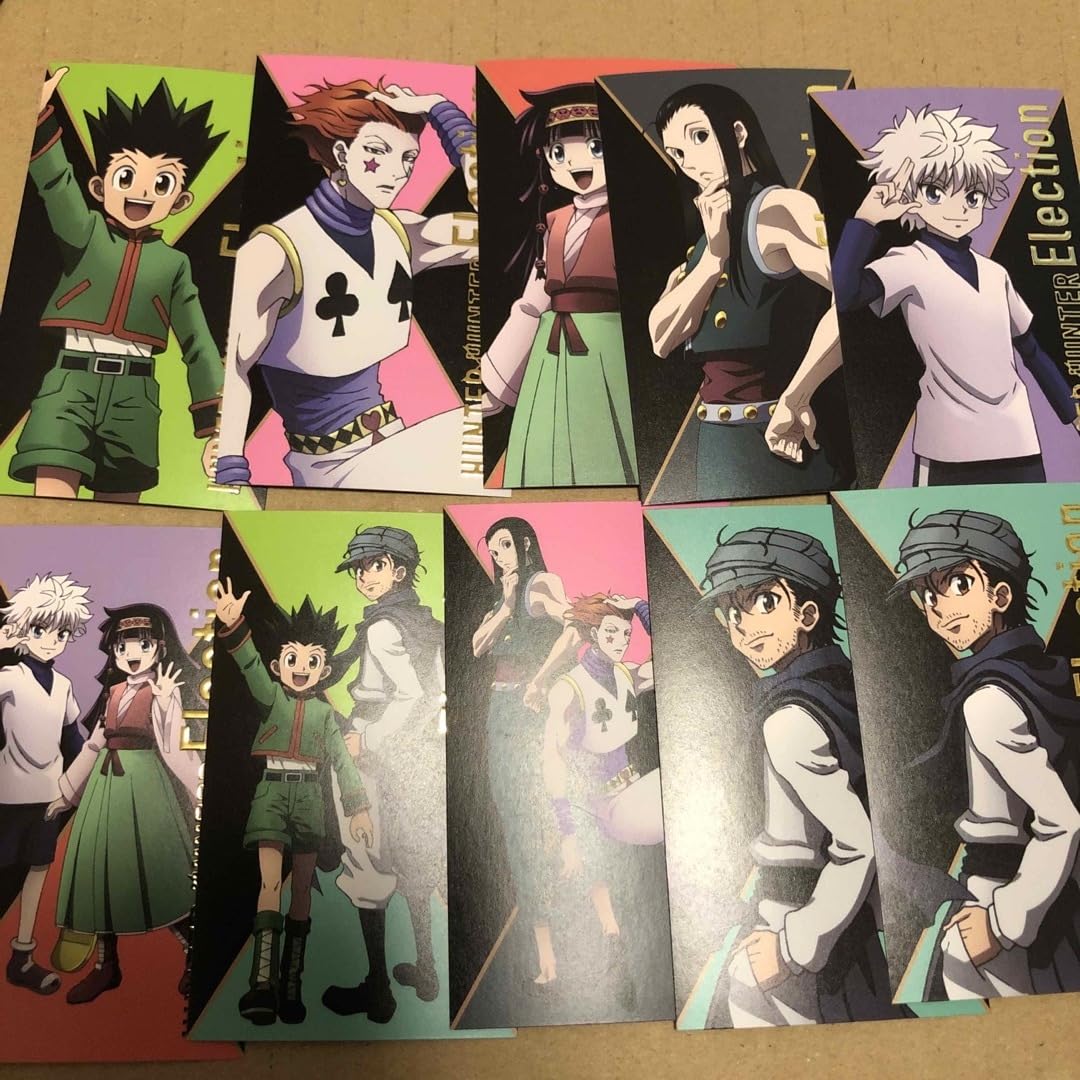 hunter hunter Ani Cafe Foil Stamped Cards Killua, Illumi, Hisoka