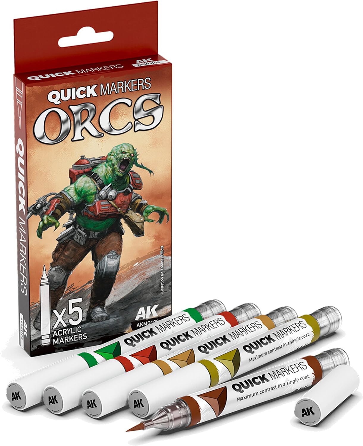 AK Quick Marker Set AKMQ106 ORCS (5X)