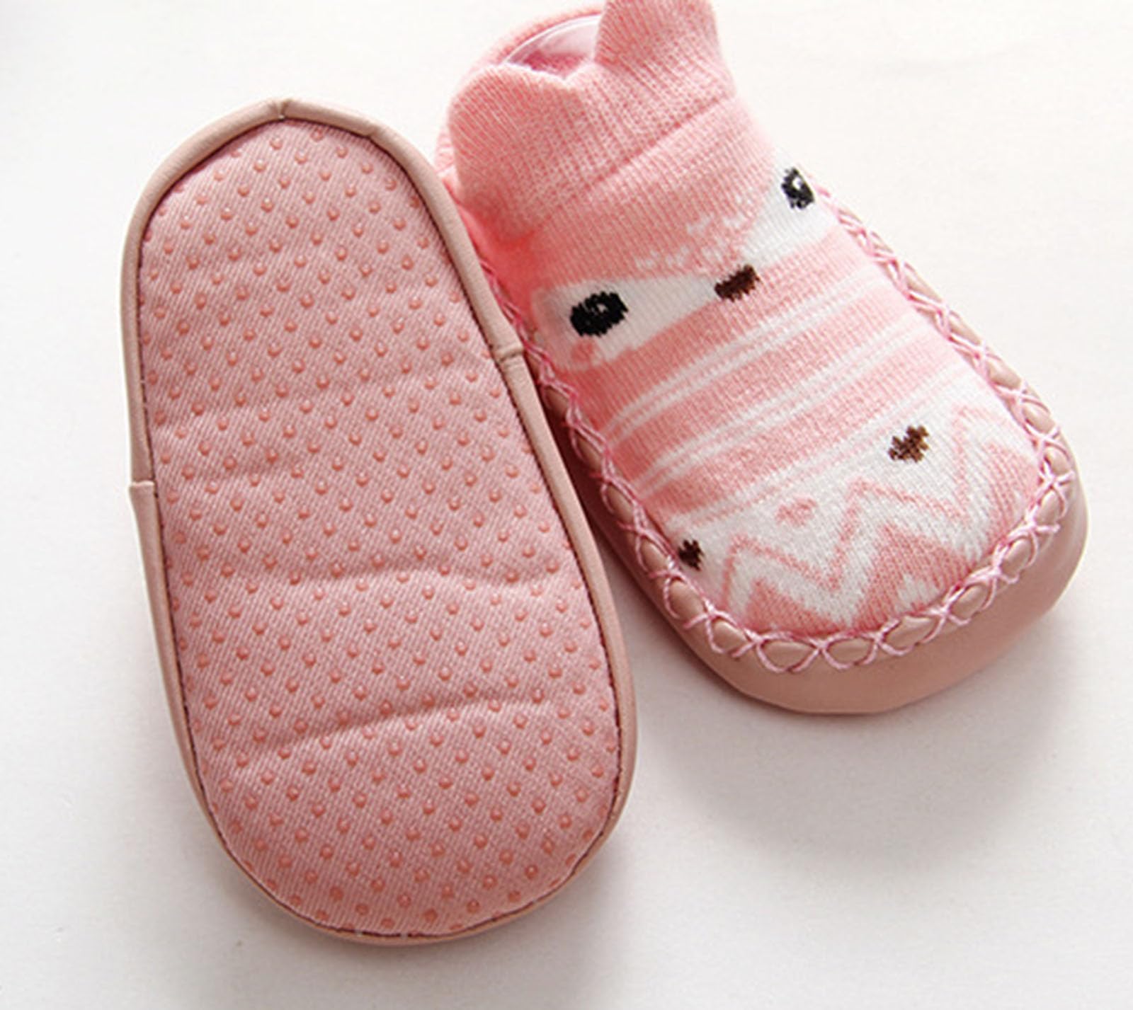 Aggroot Scarpe Calzino per Bambini Scarpe Primi Passi Antiscivolo Calzini Bambino Pantofole Bambino Unisex Scarpe Bambino con Cartone Animato