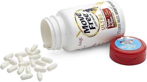 Miniatura 5 de Move Free Tabletas de colágeno tipo II, boro y HA Ultra Triple Action, sin movimiento (75 unidades en una botella) 1 unidad (paquete de 3)