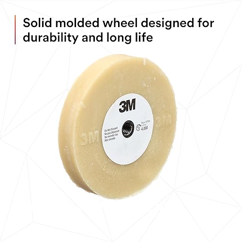 Miniatura 9 de Cubitron 3M Stripe Off Wheel  Removedor de adhesivo  Rueda de borrador  Elimina calcomanías, rayas, vinilo, cintas y gráficos  4 pulgadas de