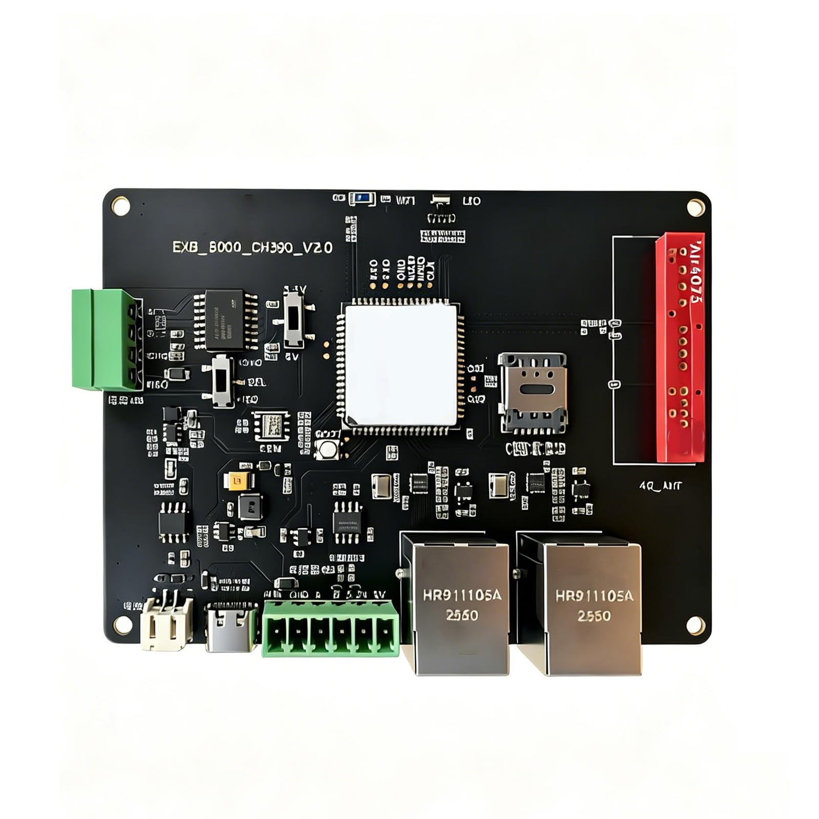 Scheda di sviluppo di controllo industriale con 2 porte Ethernet