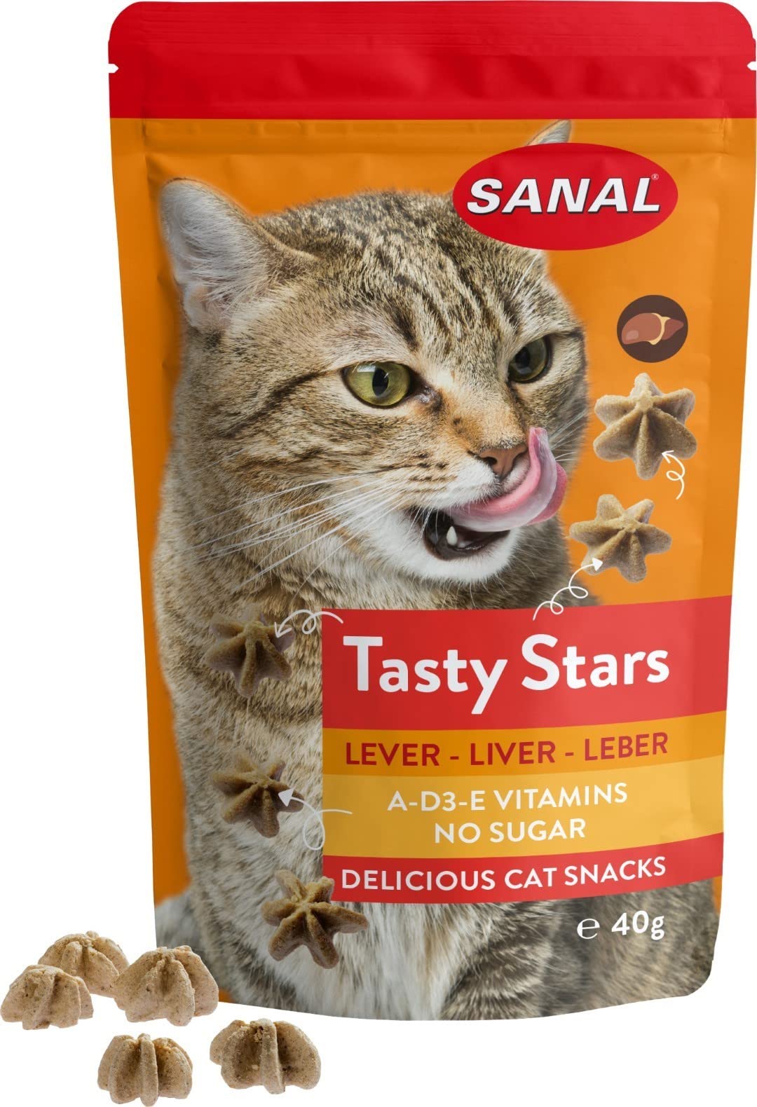 SANAL CAT Tasty Stars Liver 40g