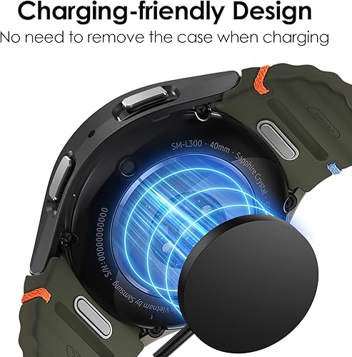 Vista 15 de KIMILAR [Paquete de 5+5] Funda protectora de pantalla para Galaxy Watch 6 de 1.575 pulgadas, película protectora de vidrio templado antivaho