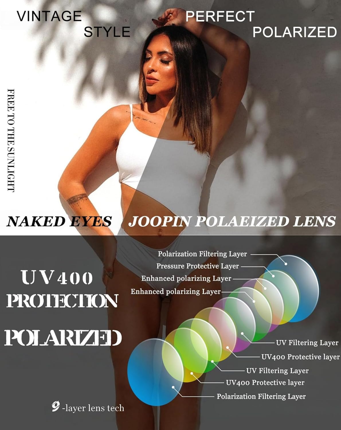 Joopin Oversized Sunglasses Womens Trendy Polarized Large Driving Sun Glasses Ladies UV Protective Big Sunnies Shades - Image 5