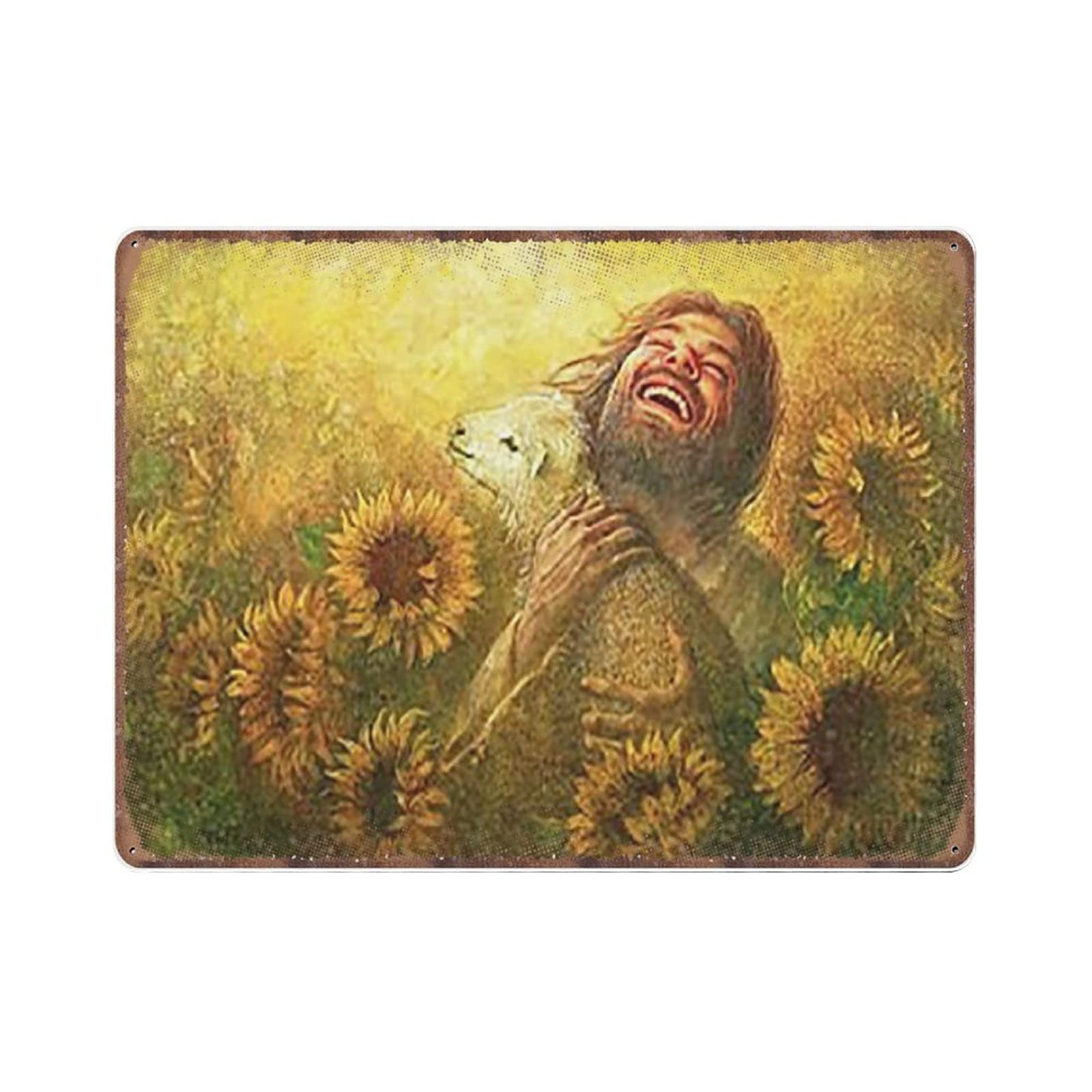 rayprint Joyfulness Father's Day Mother's Day Tin Signs Retro Funny Metal Sign Vintage Poster Wall Art for Kitchen Garden Bathroom Farm Home Coffee Decor Tin Sign, 30x40 cm