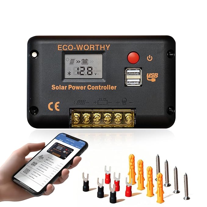 ECO-WORTHY 30A Solar Charger Controller Bluetooth