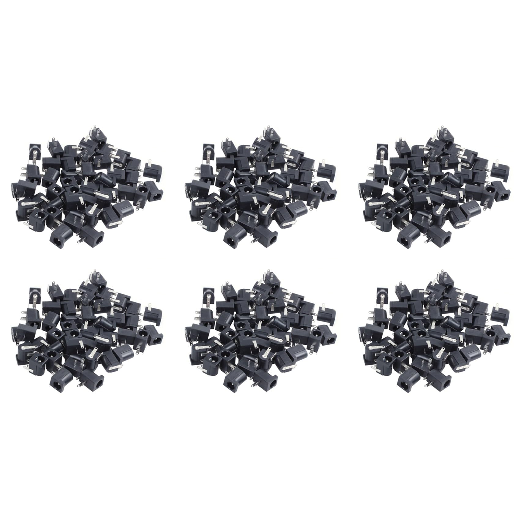 Jnchdghwa 270 Pcs DC Power Jack Socket 2.1mm x 5.5mm -Type PCB Mount DC-005