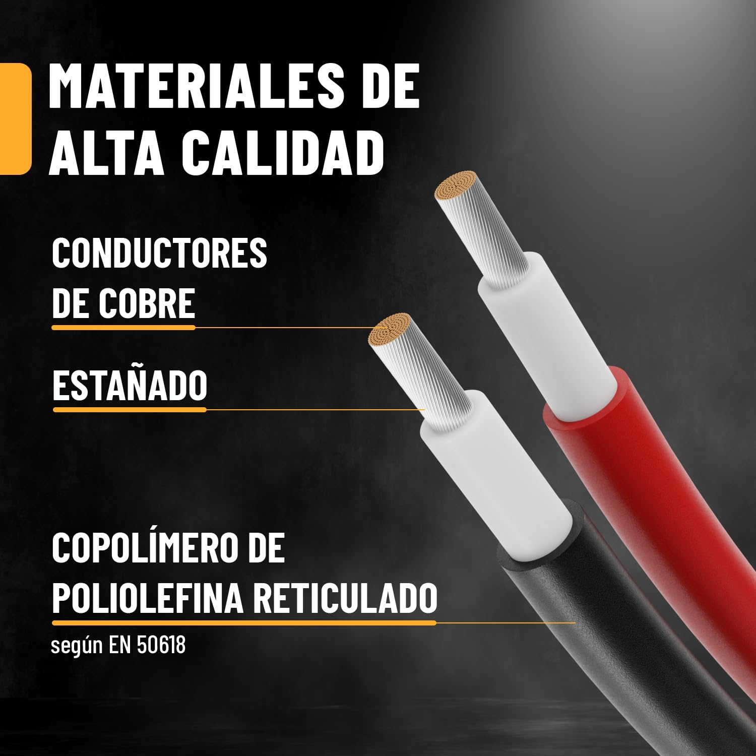 ABSINA Cable Solar Negro y Rojo H1Z2Z2-K 2x5m 4mm² Resistente a UV Para Panel y Placa Solar Con Enchufe