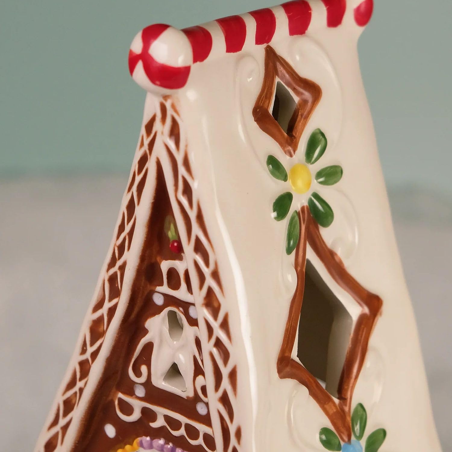 Amazon.com: Blue Sky Ceramics Gingerbread Large Candle House