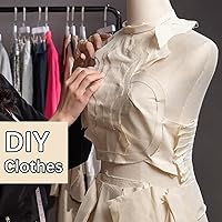 Vista 6 de The Yard - Tela de muselina 100 % algodón, tela de lino natural sin blanquear por yarda, 63 pulgadas x 2 yardas, material de tela de lino