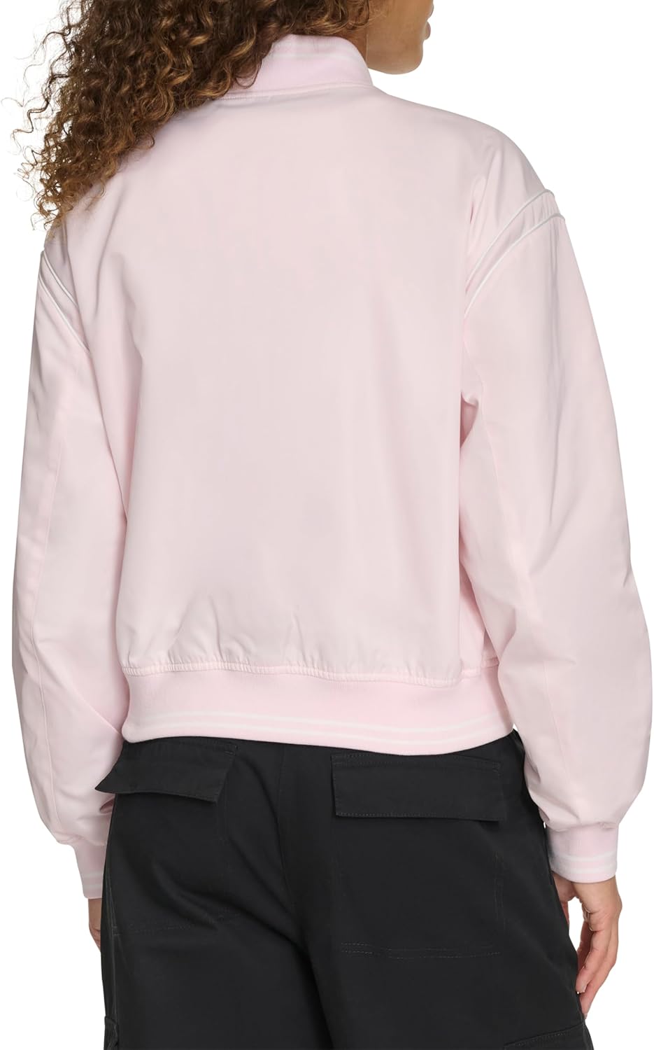 Champion womens Cropped Varsity Bomber Jacket - Image 3