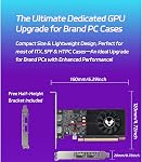 MOUGOL AMD Radeon R7 350 4GB Carte graphique à profil bas, double HDMI Ports pour Multi-Moniteur, 4GB GDDR3 128-Bit, SFF Carte vidéo de demi-hauteur pour bureau Slim PC, Prise en charge de Windows 10/8.1/7 Ordinateur GPU