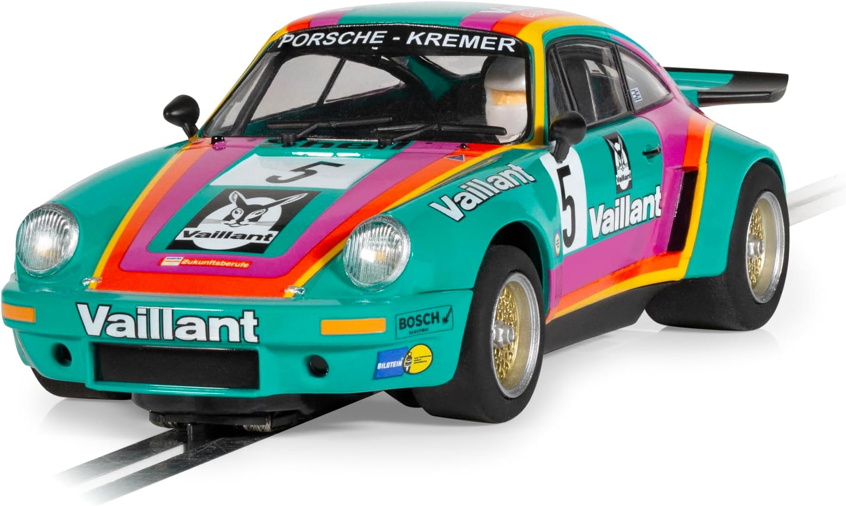 Cars - C4439 Porsche 911 3.0 RSR - Vaillant - Toy Slot Car for use Race Tracks or Set - Small Kids Gift Ideas for Boy/Girl, Accessories, Blue