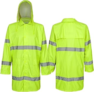 Warnschutzjacke Regenjacke Arbeitsjacke Warnjacke Wetterjacke Grün Gelb (SAT-Z) (L)