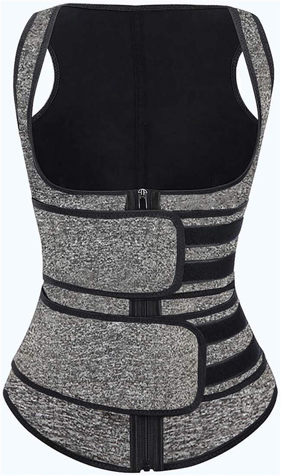 Verstellbarer Bauchgurt, Fitnessgürtel, Taillenformer, Bauchgurt Für Saunaanzug(Gray,3XL)