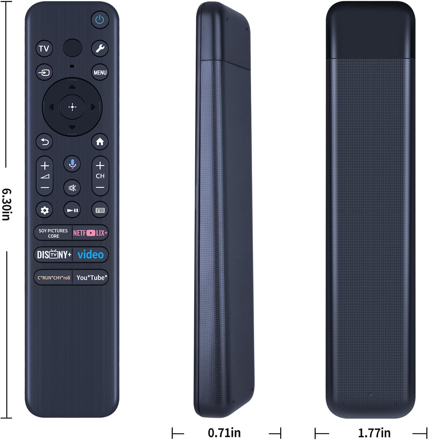 RMF-TX920U Replacement Voice Remote Control for 2024 Sony TVs, Backlit Remote Control Compatible with Sony Bravia TV Series
